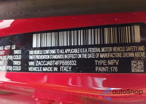 2015 Jeep Renegade Latitude z USA, uszkodzony, nr VIN ZACCJABT4FPB86832